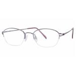 Aristar By Charmant Women's Eyeglasses AR6840 AR/6840 Half Rim Optical Frame - Purple - Lens 49 Bridge 19 Temple 135mm