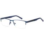Bocci Men's Eyeglasses 373 Half Rim Optical Frame - Blue   09 - Lens 52 Bridge 15 Temple 145mm