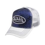 Von Dutch Women's Sparkle Snapback Trucker Cap Hat - Navy Sparkle/Navy Patch - One Size Fits Most