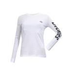 Dickies Girl Juniors/Women's Logo Crew Neck Long Sleeve Cotton T Shirt - White - Large