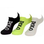 Polo Ralph Lauren Women's 3 Pairs Logo Double Tab Low Cut Socks - Black Assorted - Sock 9 11; Fits Shoe 4 10.5
