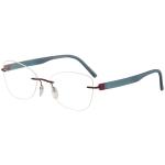 Silhouette Eyeglasses Inspire Chassis 5506 Rimless Optical Frame - Royal Red/Turquoise   3040 - Bridge 17 Temple 135mm