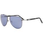 Chopard Men's SCHC28 SCH/C28 583X Silver Fashion Pilot Sunglasses 63mm - Silver/Blue Silver Mirror   583X - Lens 63 Bridge 13 Temple 140mm