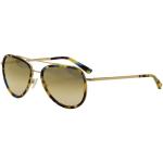 Etnia Barcelona Women's Diagonal Fashion Aviator Sunglasses - Havana/Grey Grad Yellow Photochromic Lens   HVTQ  - Lens 55 Bridge 18 Temple 142mm