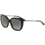 Coach Women's HC8246 HC/8246 Fashion Square Sunglasses - Solid Black/Grey Gradient   500211 - Lens 55 Bridge 18 B 46.7 ED 61.3 Temple 140mm