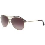 Coach Women's HC7079 HC/7079 901587 Fashion Pilot Sunglasses - Light Gold/Burgundy Gradient   93228H - Lens 58 Bridge 14 B 49.2 ED 63.4 Temple 140mm