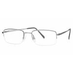 Aristar By Charmant Men's Eyeglasses AR6768 AR/6768 Half Rim Optical Frame - Grey - Lens 50 Bridge 19 Temple 140mm