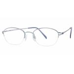 Aristar By Charmant Women's Eyeglasses AR6840 AR/6840 Half Rim Optical Frame - Blue - Lens 49 Bridge 19 Temple 135mm