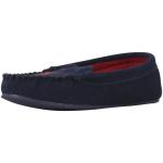 Polo Ralph Lauren Little/Big Boy's Desmond Moccasin Slippers Shoes - Navy/Red - 3 M US Little Kid