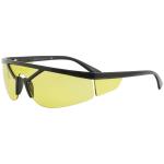 Versace VE4349 VE/4349 Fashion Shield Wrap Sunglasses - Black/Yellow   GB1/85 - Lens 39 Bridge 13 Temple 125mm