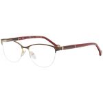 CH Carolina Herrera Women's Eyeglasses VHE079K VHE/079/K Half Rim Optical Frame - Shiny Brown   0SB1 - Lens 53 Bridge 16 Temple 140mm