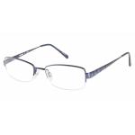 Aristar By Charmant Women's Eyeglasses AR16324 AR/16324 Half Rim Optical Frame - Blue - Lens 51 Bridge 18 Temple 140mm