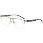 Armani Exchange Men's Eyeglasses AX1026 AX/1026 Half Rim Optical Frame - Matte Silver   6020 - Lens 54 Bridge 18 Temple 140mm