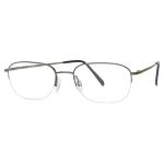 Aristar By Charmant Men's Eyeglasses AR6724 AR/6724 Half Rim Optical Frame - Green - Lens 56 Bridge 18 Temple 145mm