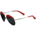 Alain Mikli Women's PAON A04004 A0/4004 Square Fashion Sunglasses - Silver Red/Silver Grey Mirror   004/84  - Lens 58 Bridge 16 Temple 135mm