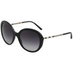 Burberry Women's BE4239Q BE/4239/Q Fashion Round Sunglasses - Black/Grey Gradient   3001/8G - Lens 57 Bridge 19 Temple 140mm