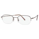 Aristar by Charmant Men's Eyeglasses AR6025 AR/6025 Half Rim Optical Frame - Brown - Lens 54 Bridge 20 Temple 145mm