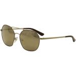 Vogue Women's VO4022S VO/4022S Fashion Sunglasses - Matte Brown Pale Gold/Brown/Gold Mirror   50215A - Lens 55 Bridge 17 Temple 135mm