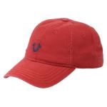 True Religion Men's Core Logo Baseball Cap Hat - True Red - One Size Fits Most