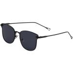 Yaaas! Women's X2243 Fashion Square Sunglasses - Black/Grey   B - Medium Fit