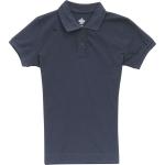Dickies Girl Juniors 2 Button Short Sleeve Stretch Pique Polo Shirt - Navy - Large