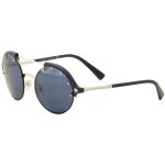 Versace Women's VE4337 VE/4337 Round Fashion Sunglasses - Blue Silver/ Blue   5251/80  - Lens 53 Bridge 20 Temple 140mm