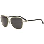 Coach Women's HC7073B HC/7073/B Pilot Sunglasses - Gold Silver Black/Dark Grey Solid   930280 - Lens 59 Bridge 14 Temple 140mm