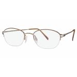 Aristar By Charmant Women's Eyeglasses AR6840 AR/6840 Half Rim Optical Frame - Copper Brown   028 - Lens 49 Bridge 19 Temple 135mm