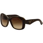 Prada Women's Triangle SPR32P SPR/32P Fashion Sunglasses - Havana/Brown Gradient   2AU6S1 - Lens 57 Bridge 17 Temple 140mm