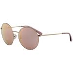 Coach Women's L1012 HC7078 HC/7078 Fashion Round Sunglasses - Rose Gold/Pink Gold Mirror   93091T - Lens 56 Bridge 18 Temple 140mm