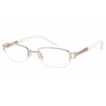 Aristar By Charmant Women's Eyeglasses AR16364 AR/16364 Half Rim Optical Frame - Gold - Lens 46 Bridge 17 Temple 130mm