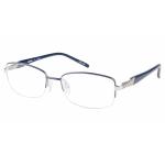 Aristar By Charmant Women's Eyeglasses AR16366 AR/16366 Half Rim Optical Frame - Blue - Lens 54 Bridge 17 Temple 135mm