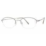 Aristar By Charmant Women's Eyeglasses AR6840 AR/6840 Half Rim Optical Frame - Cappuccino   071 - Lens 49 Bridge 19 Temple 135mm