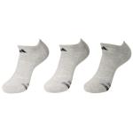 Adidas Men's 3 Pc Climalite No Show Compression Socks - Heathered Light Onix/Black/Granite/Tech Grey - Fits 6 12
