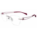 Charmant Line Art Women's Eyeglasses XL2116 XL/2116 Rimless Optical Frame - Pink   PK - Lens 50 Bridge 17 Temple 135mm