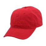 Timberland Men's Southport Beach Cotton Strapback Baseball Cap Hat - Tango Red - One Size Fits Most