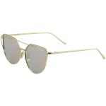 Yaaas! Women's 6627 Fashion Cateye Sunglasses - Gold/Pink Flash   C - Medium Fit