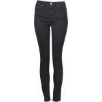7 For All Mankind Women's (B)Air Denim The High Waist Skinny Full Length Jeans - Black - 24 (00)