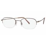 Aristar by Charmant Men's Eyeglasses AR6025 AR/6025 Half Rim Optical Frame - Brown - Lens 52 Bridge 20 Temple 140mm