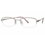 Aristar By Charmant Women's Eyeglasses AR16307 AR/16307 Half Rim Optical Frame - Pink - Lens 51 Bridge 18 Temple 135mm