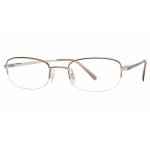 Aristar By Charmant Women's Eyeglasses AR16301 AR/16301 Half Rim Optical Frame - Brown - Lens 50 Bridge 19 Temple 140mm