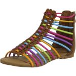 Mia Kids Little/Big Girl's Darla Caged Gladiator Sandals Shoes - White - 5 M US Big Kid