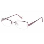 Aristar By Charmant Women's Eyeglasses AR16324 AR/16324 Half Rim Optical Frame - Red - Lens 49 Bridge 18 Temple 135mm