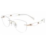 Charmant Line Art Women's Eyeglasses XL2105 XL/2105 Rimless Optical Frame - Gold   GP - Lens 51 Bridge 17 Temple 135mm