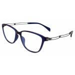 Line Art Women's Eyeglasses XL2095 XL/2095 Full Rim Titanium Optical Frame - Blue   BL - Lens 52 Bridge 15 Temple 135mm