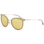 Michael Kors Women's Havana MK1025 MK/1025 Fashion Round Sunglasses - Rose Gold Milky Pink/Rose Gold Mirror   12017J - Lens 52 Bridge 20 Temple 140mm