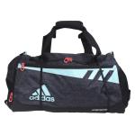 Adidas Team Issue Duffel Bag - Black Jersey/Energy Aqua/Lucid Red - Small