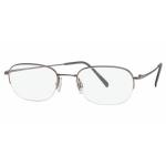 Aristar by Charmant Men's Eyeglasses AR6025 AR/6025 Half Rim Optical Frame - Light Gray   583 - Lens 54 Bridge 20 Temple 145mm