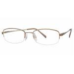 Aristar By Charmant Women's Eyeglasses AR16307 AR/16307 Half Rim Optical Frame - Brown   535 - Lens 51 Bridge 18 Temple 135mm