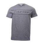 Calvin Klein Men's Classic Logo Short Sleeve Crew Neck T Shirt - Soot Marl Heather - X Large